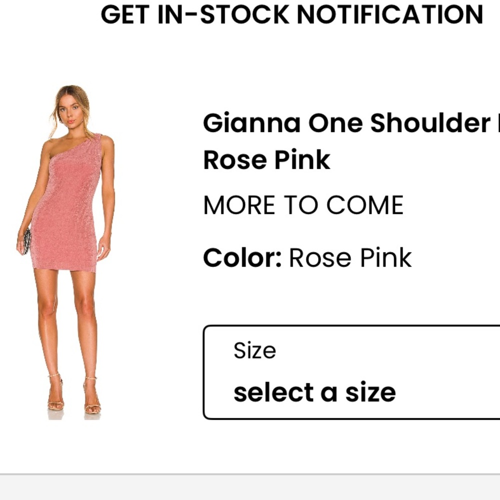 Elegant One Shoulder Dress in Rose Pink